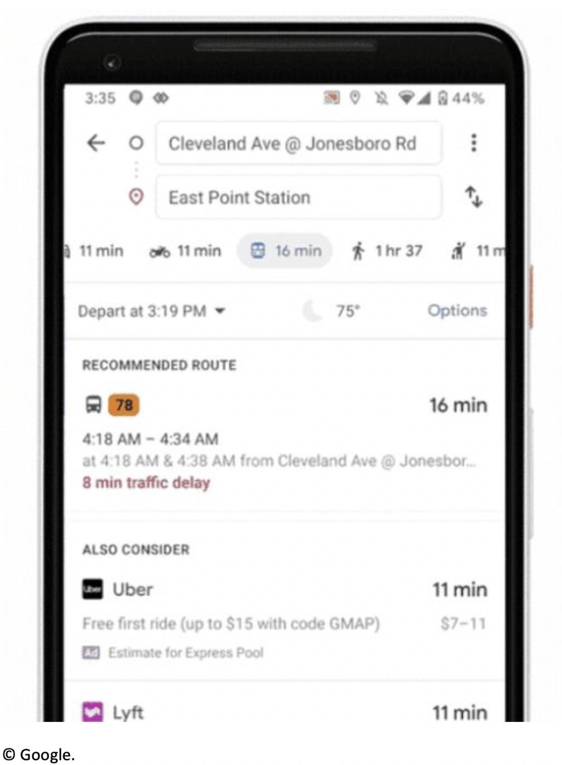 Google Maps, nouveaux services pour les transports…