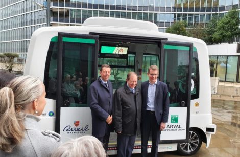 EVAA, la navette autonome quadripartite du quartier d’affaires de Rueil-Malmaison !