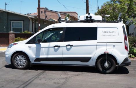 Des camionnettes “Apple Plans” pour cartographier la France 