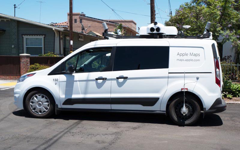 Des camionnettes “Apple Plans” pour cartographier la France 