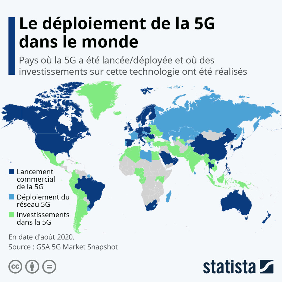 La 5G déjà disponible dans 40 pays et en test en France !