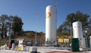 Première station GNL pour Shell France à Mionnay