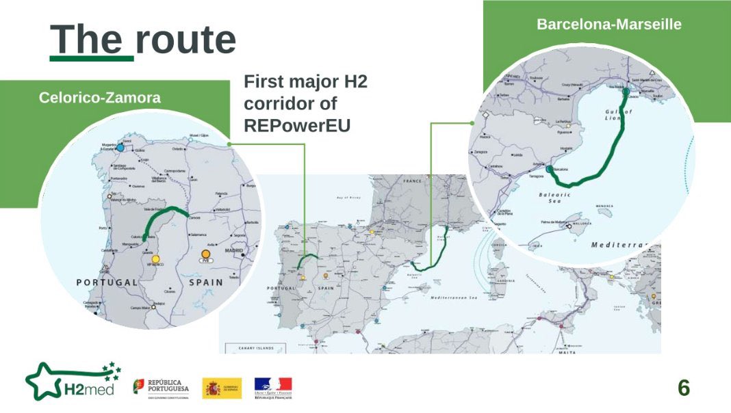 Un pipeline hydrogène entre l'Espagne et la France, mais pas avant 2030 !