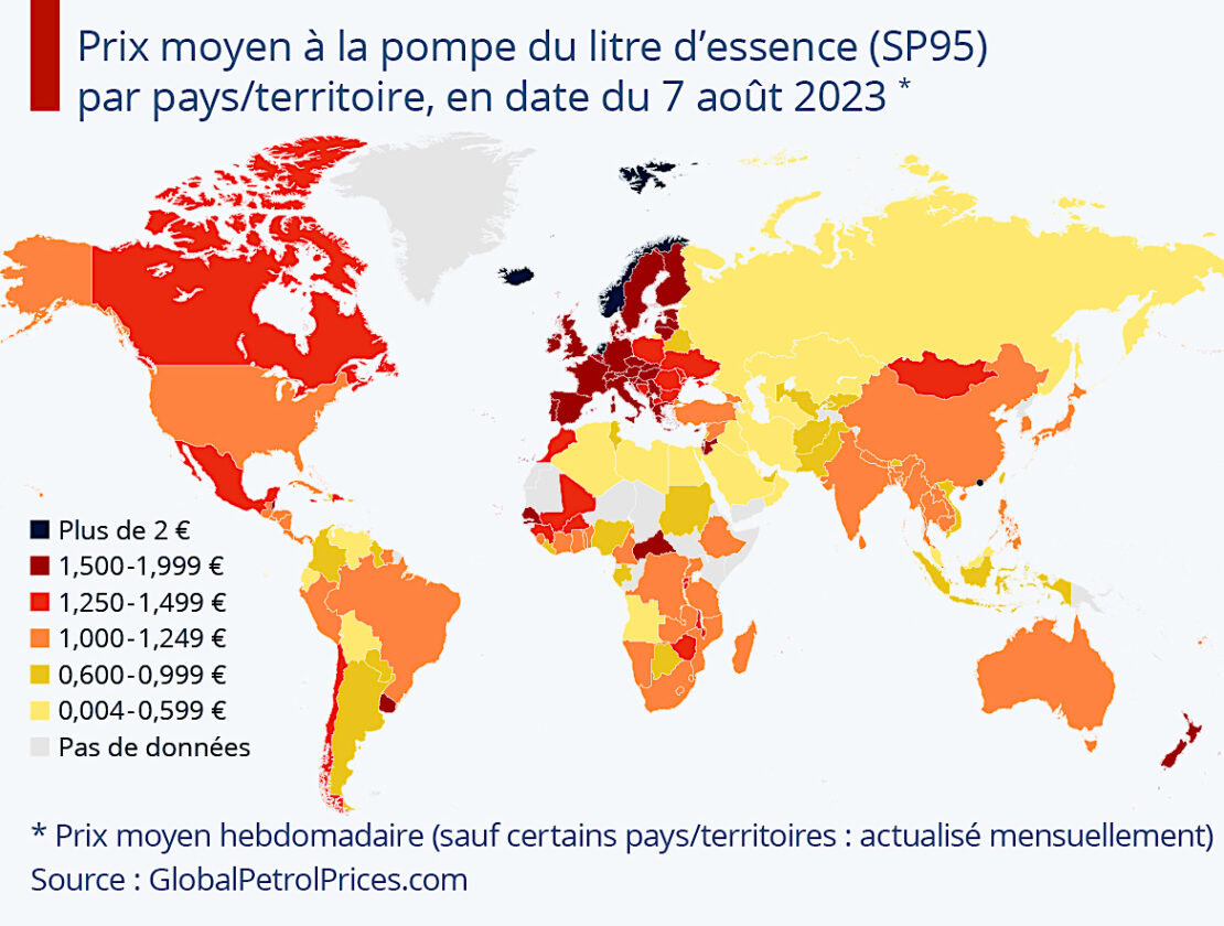 Quel est le prix de l'essence dans le monde !