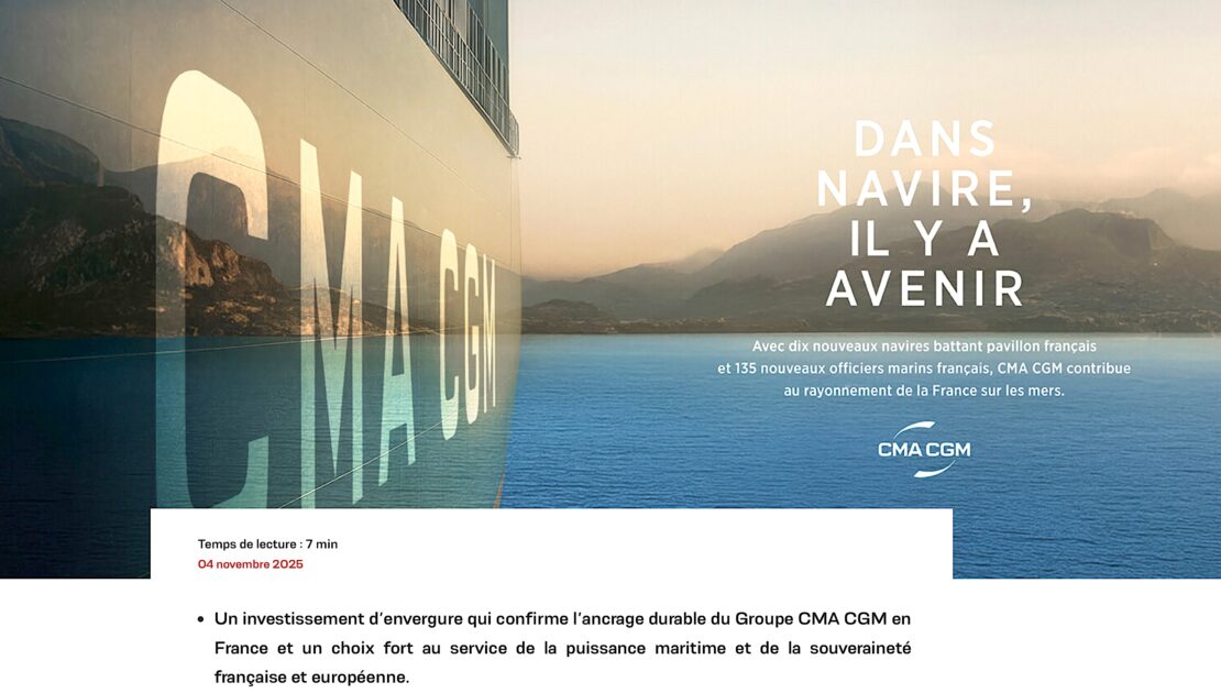 Dix nouveaux navires, les plus grands au monde propulsés au GNL… et, sous pavillon français !